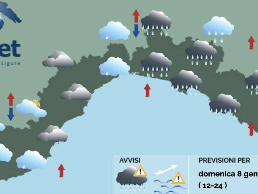 domenica-di-maltempo-sulla-liguria:-attese-forti-piogge-da-genova-verso-il-levante-–-liguria24