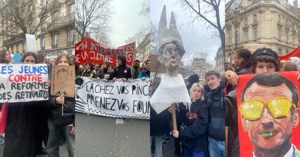 francia,-i-giovani-in-corteo-per-i-lavoratori-e-contro-macron:-“noi-aspiriamo-a-un'altra-societa.-che-salva-il-pianeta-e-lotta-contro-le-disuguaglianze”-–-il-fatto-quotidiano